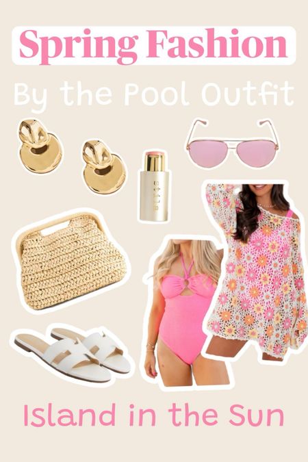 For us by the pool girlies.. give me a Pina Colada and I’ll be set! 😎💕🌸 #vacationoutfit #swimsuit #beachcoverup #swimsuitcoverup #traveloutfit #beachvacation #pinklily #kristahorton 

#LTKtravel #LTKswim #LTKSeasonal