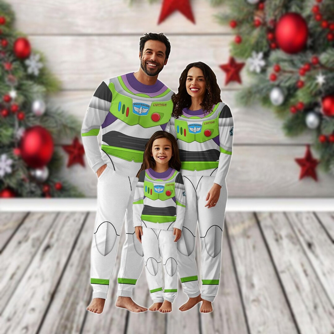 Buzz Lightyear Family Pajamas Set, Toy Story Cospaly Pajamas, Space Ranger Holiday Pajamas, Match... | Etsy (US)