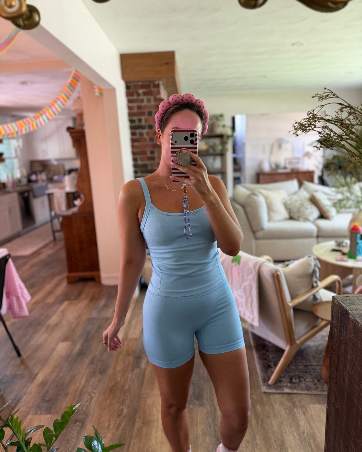 Amazon workout set - in a size medium! So comfy. I also have the baby pink and love!! Would wear the tank out with some cute shorts, too!

Amazon, workout sets, two piece activewear, baby blue, Amazon faves

#LTKootd #LTKdayinmylife #LTKActive