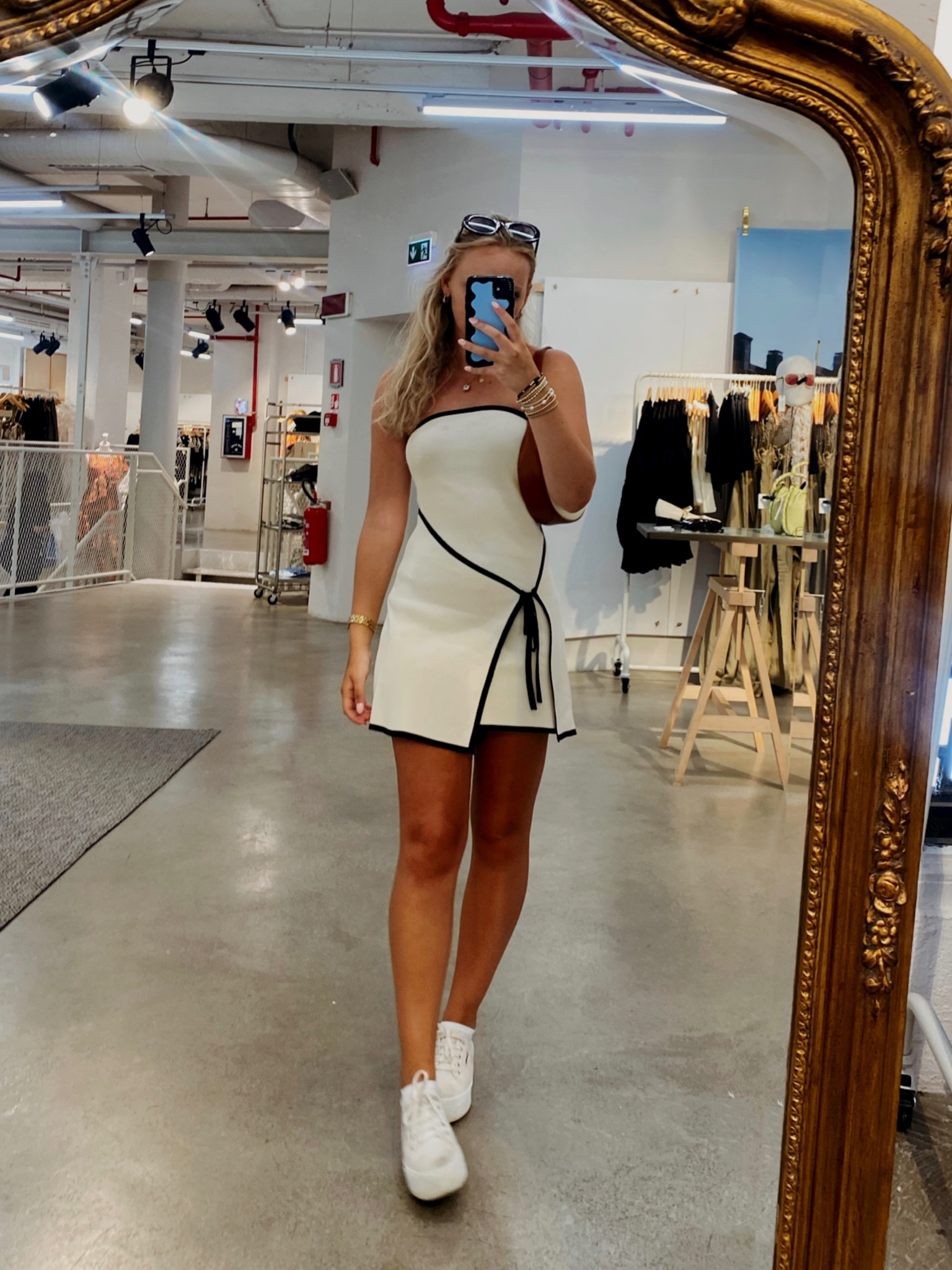 rian cream mini dress OliviaDiann on LTK