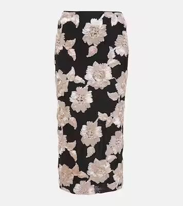 Floral mesh midi skirt | Mytheresa (US/CA)