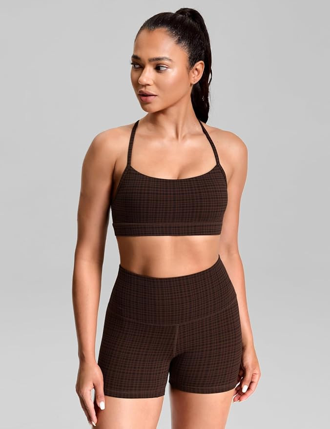 HeyNuts to Freest Womens Y Back Sports Bra, Spaghetti Strap Racerback Low Impact Workout Yoga Top... | Amazon (US)