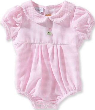 Baby Girls Short Sleeve Peter Pan Collar Gingham Golf Bubble | Dillard's