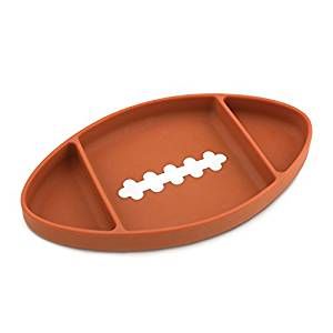 Bumkins Football Silicone Grip Dish, Suction Plate, Divided Plate, Baby and Toddler Plate | Walmart (US)