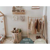 Wood Dress Rack -Mini Clothing Rack-Vendor Display -Kids Room Furniture - -Christmas Gift Ideas For  | Etsy (US)