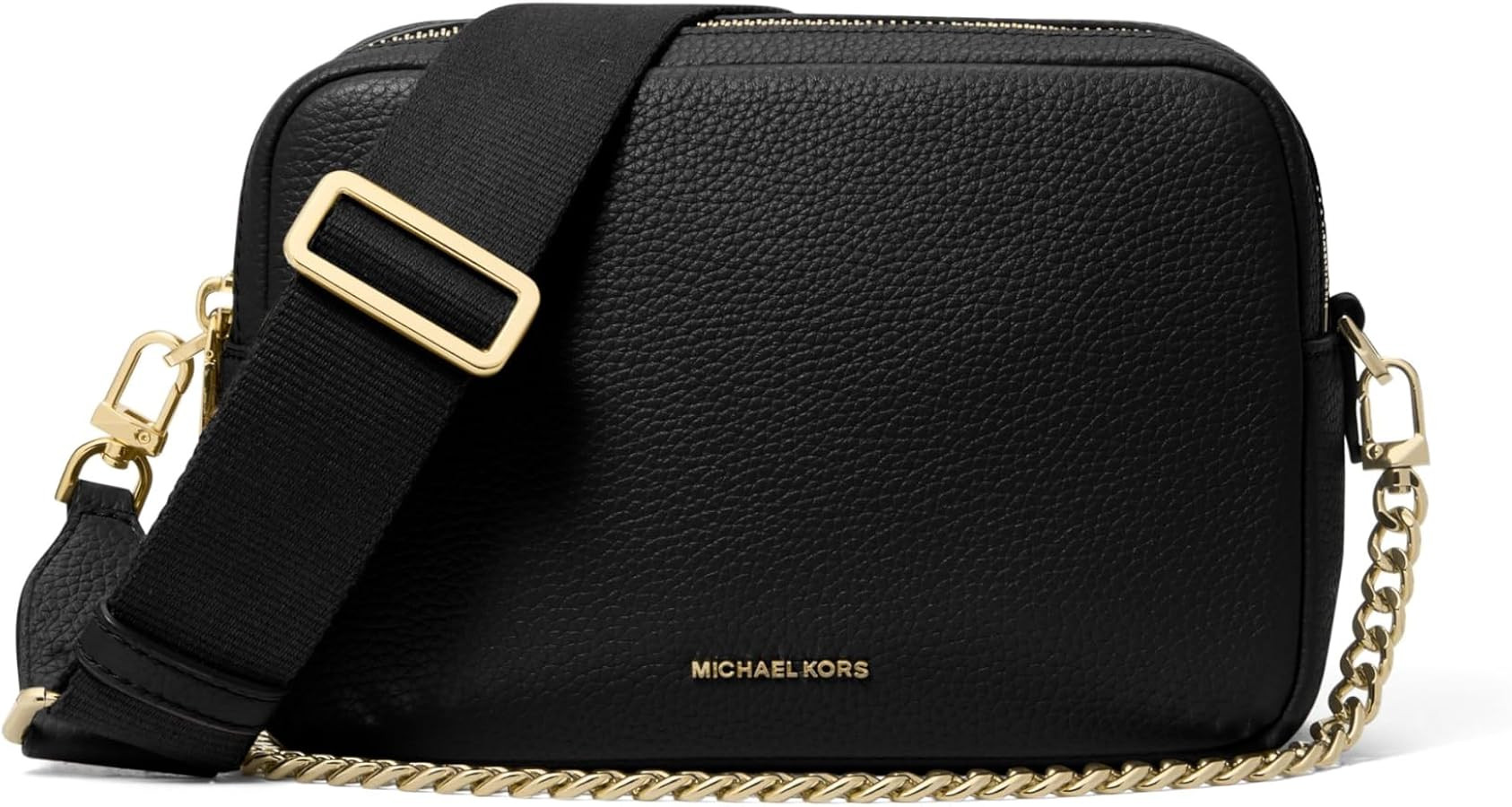 Michael Kors Womens Bryant Medium Double Zip Chain Camera Crossbody Bag | Amazon (US)