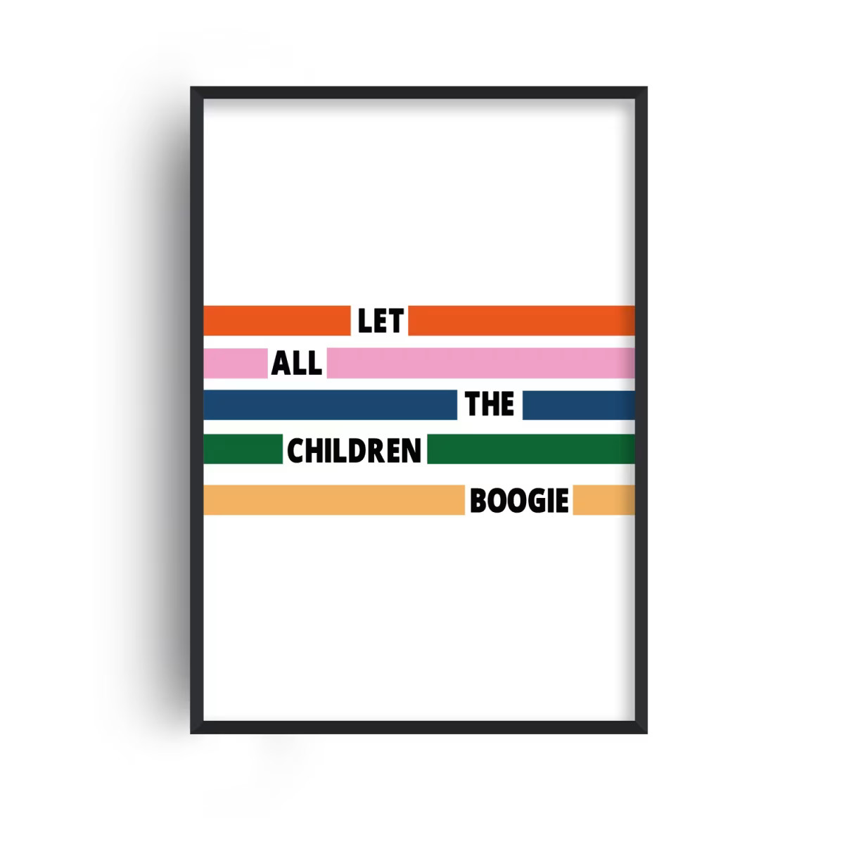 Let All The Children Boogie Retro Bowie Inspired Giclée Art Print | Wolf & Badger