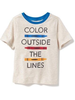 "Color Outside the Lines" Graphic Tee for Toddler Boys | Old Navy US