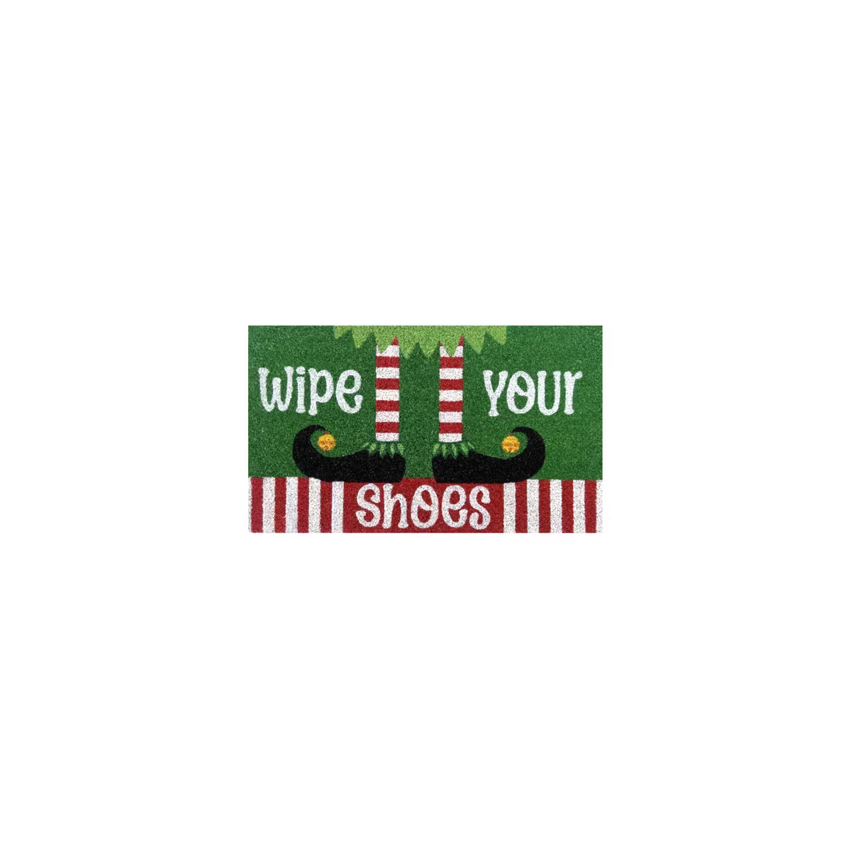 Briarwood Lane Christmas Coir Doormat 30x18 Wipe Your Elf Shoes For Christmas Coir Doormat | Target