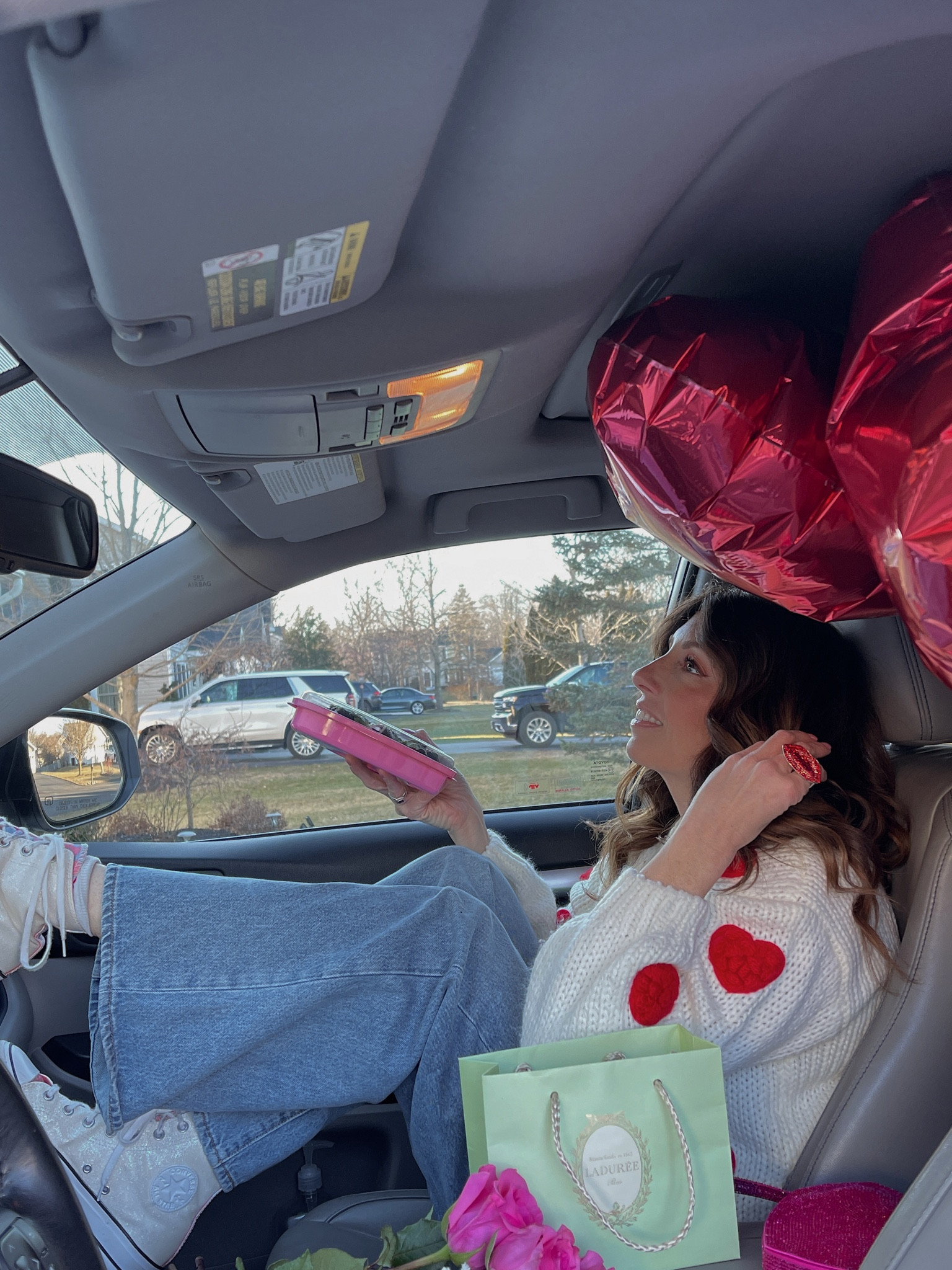 Valentine’s Day Birthday outfit 
*Cardigan is from Vici, but is sold out.

#LTKSeasonal #LTKfindsunder100 #LTKstyletip