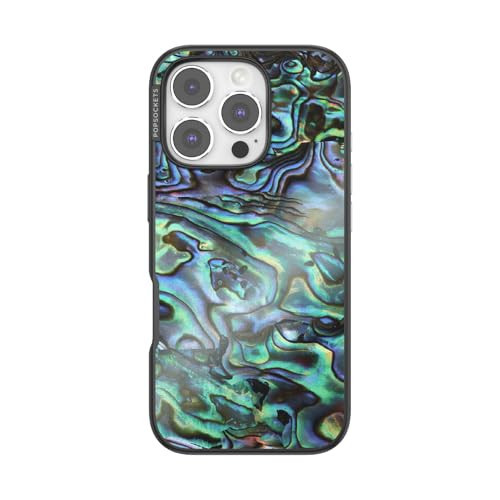 PopSockets iPhone 16 Pro Case Compatible with MagSafe, Phone Case for iPhone 16 Pro, Wireless Charging Compatible, Case Only - Albalone | Amazon (US)
