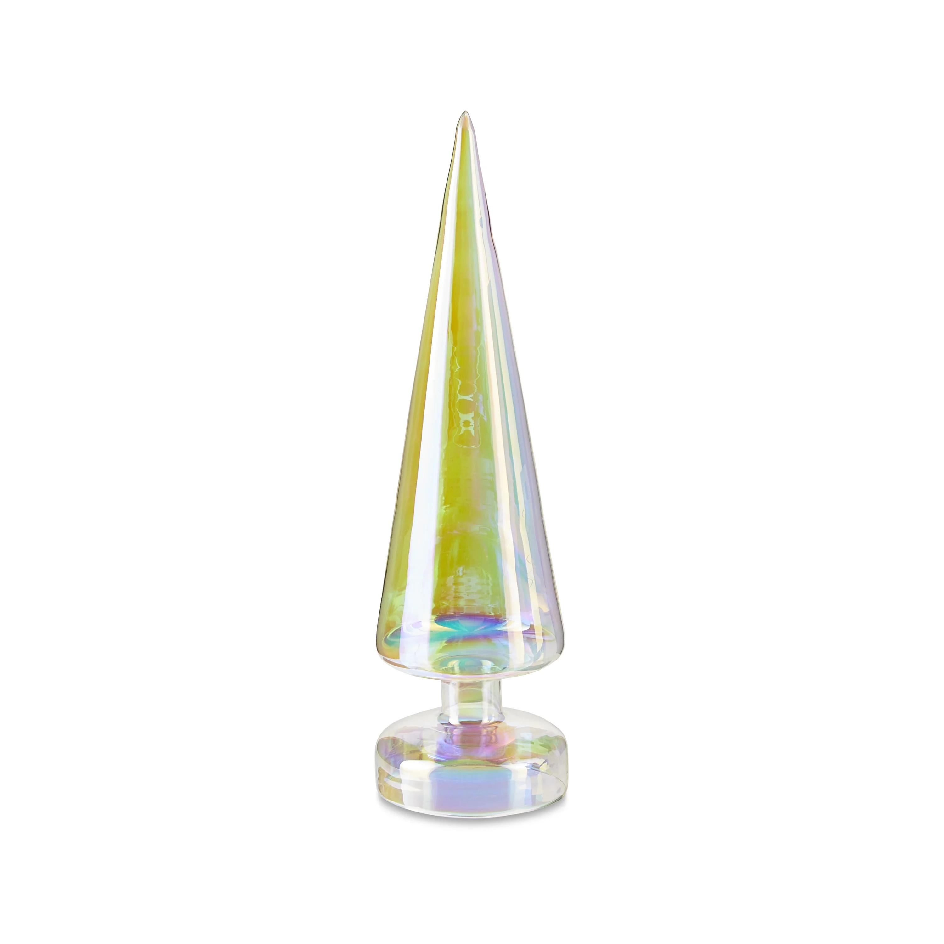 Large Iridescent Glass Tree, 12 in, Holiday Time | Walmart (US)