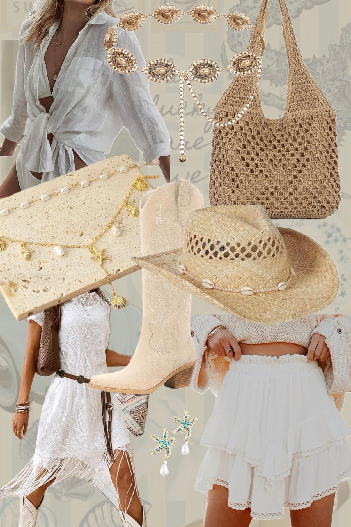 A coastal cowgirl-inspired edit 🐚🌊👢

Light layers, sun-washed textures, and a few ocean-inspired accents—pieces that feel effortless, a little undone, and made for long days by the water.

#coastalcowgirl #summerstyle #amazonfinds

#LTKTravel #LTKSeasonal #LTKootd
