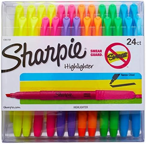 Liquid Pocket Highlighters Assorted Colors | Chisel Tip Highlighter Pens, 24 Count | Amazon (US)