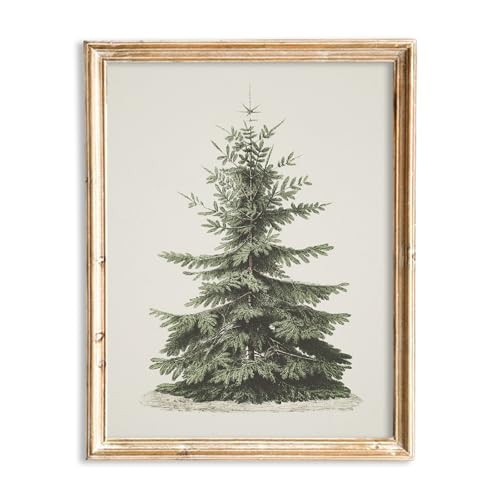 JarThenaAMCS Christmas Canvas Wall Art Print Wall Decor Vintage Xmas Pine Tree Art Poster for Gallery Living Room Bedroom Decoration (UNFRAMED 11 x 14 Inch) | Amazon (US)