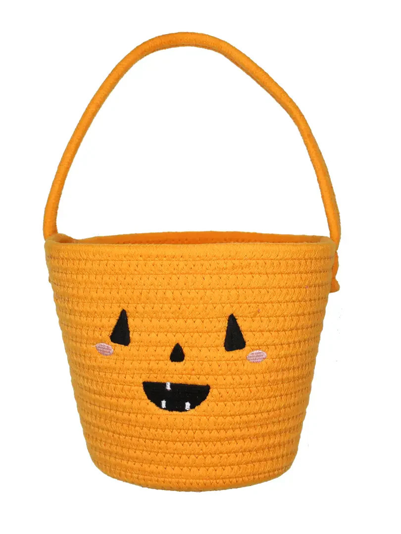 Pumpkin Rope Halloween Basket | JoJo Mommy