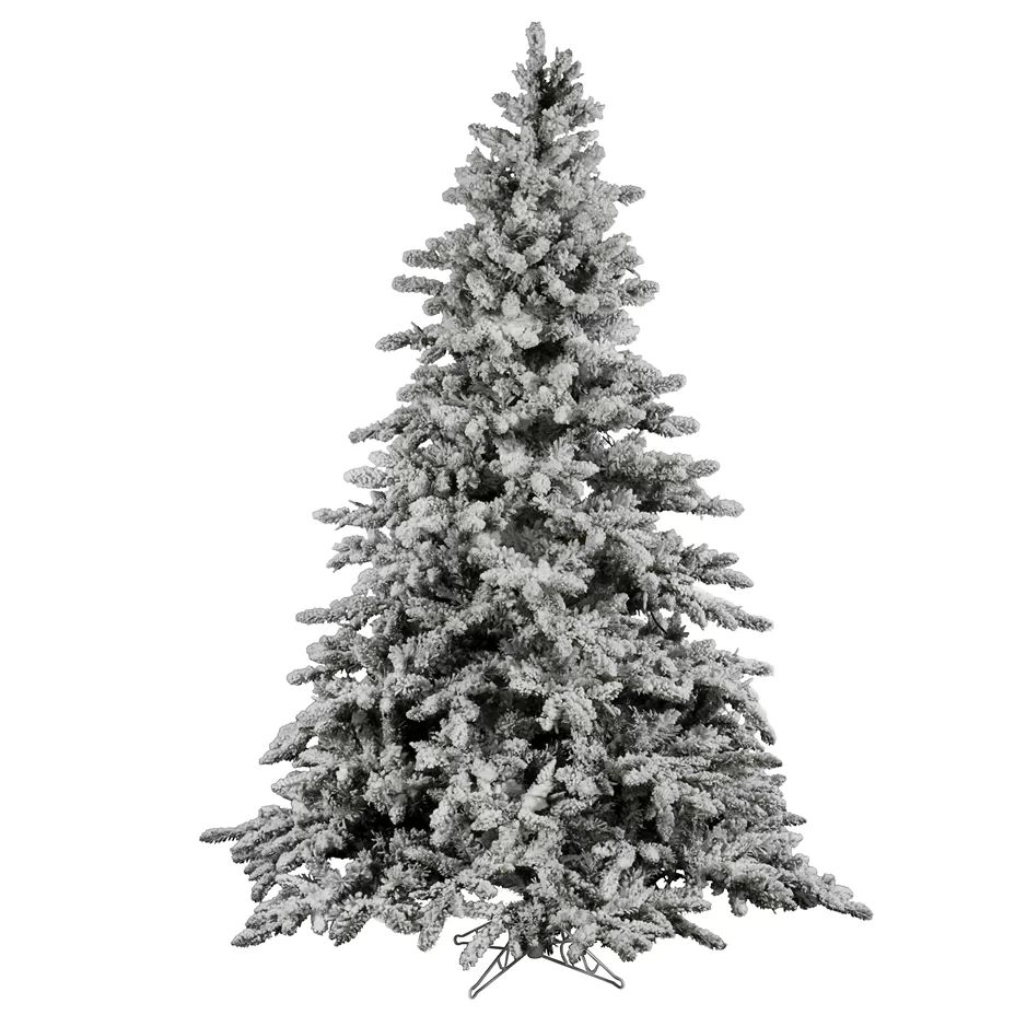 Green/White Fir Artificial Christmas Tree | Wayfair North America