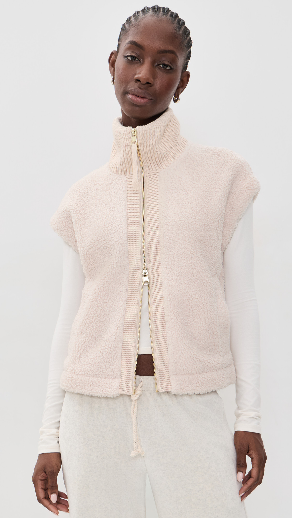Varley Dominic Sherpa Gilet Sandshell XL | Shopbop