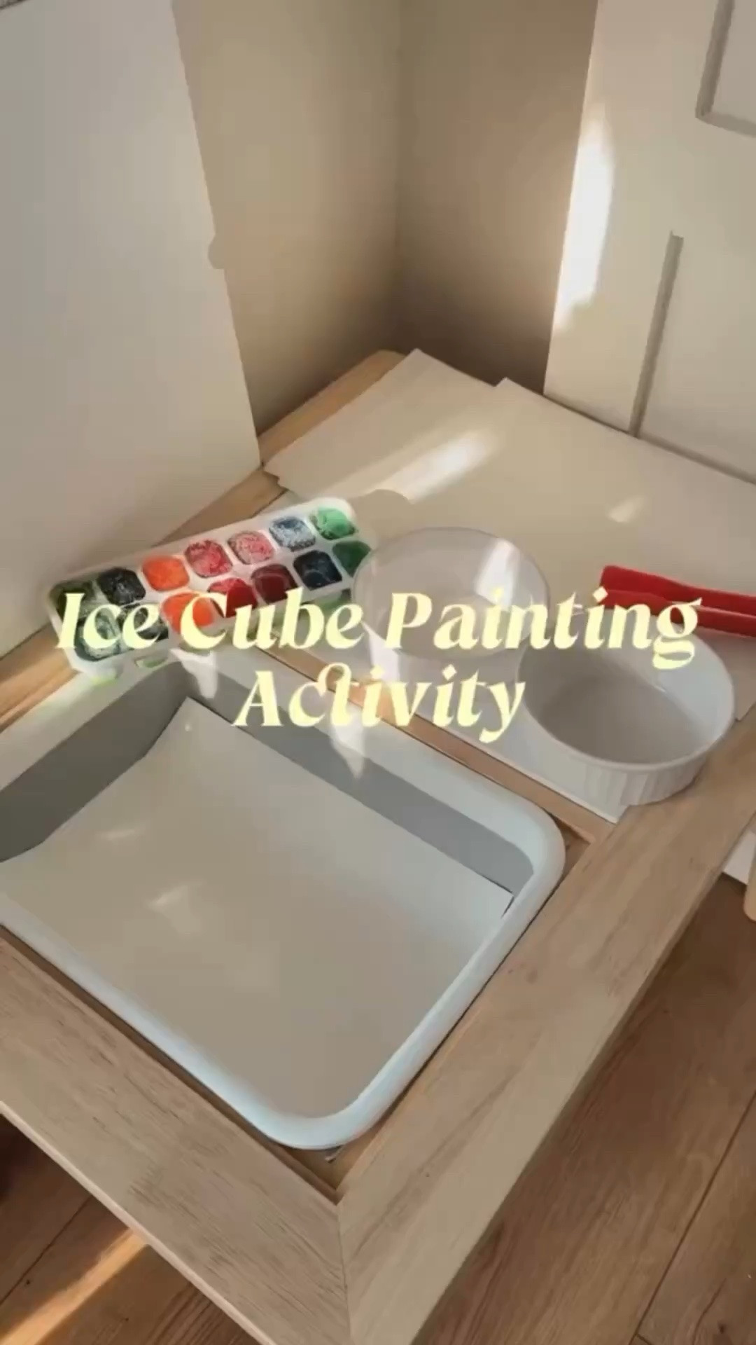 🎨 Ice Cube Painting Activity ❄️

This colorful process art activity is easy to prepare and so much fun to explore! Simply freeze water mixed with food coloring into ice cubes, then use popsicle sticks or tongs to paint as the ice melts across the paper.

✨ Learning through play:
🤍 Fine motor skills
🤍 Color mixing
🤍 Creativity
🤍 Sensory exploration
🤍 Process art

Perfect for homeschool, preschool, summer learning, or a fun afternoon craft.

📌 Save this activity for your next art day!

#processart #icepainting #kidscrafts #homeschool #homeschoolactivities

#LTKmomlife #LTKdayinmylife #LTKKids