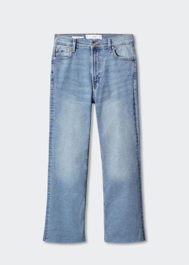 Crop flared jeans -  Women | Mango USA | MANGO (US)