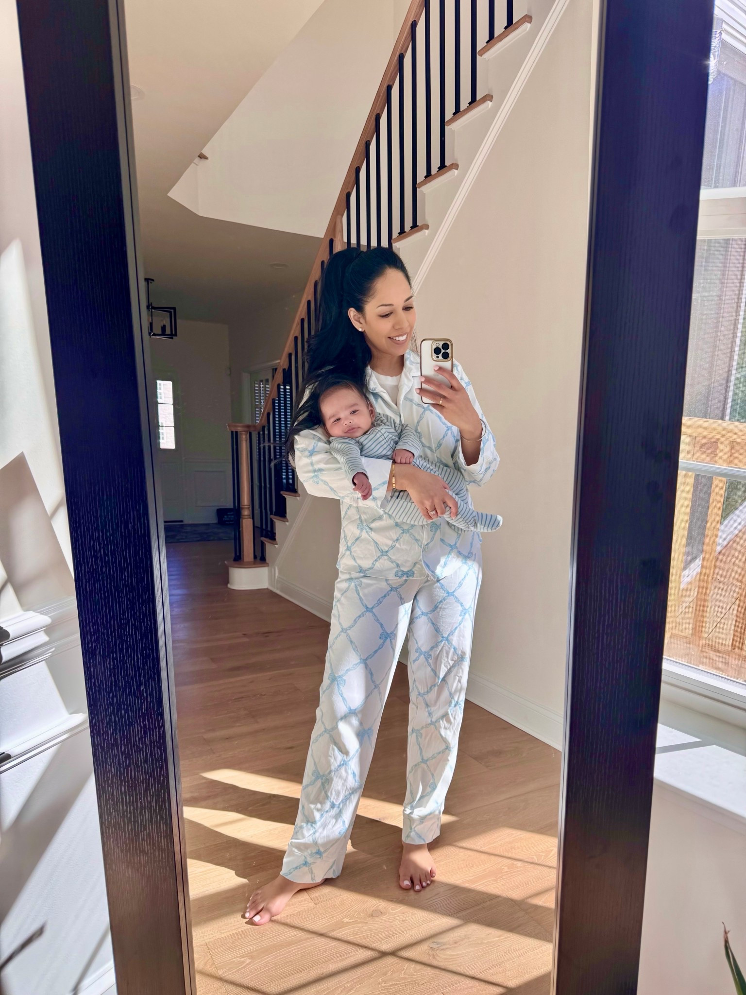 The coziest pajamas perfect for a boy mom 🩵 #pajamas #bows @Target 

beaufort bonnet
blue and white pajamas
bow pajamas
postpartum
spring fashion 2026
baby boy sleeper
affordable baby boy clothing
baby boy target
target finds
target affordable fashion
mommy and me

#LTKootd #LTKBaby #LTKmomlife