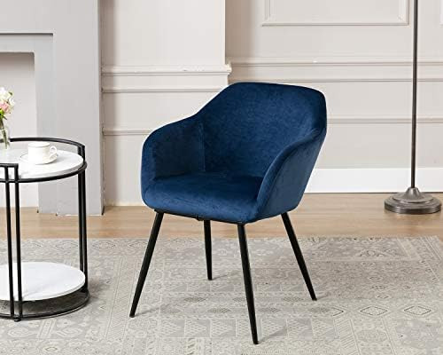 Chairus Modern Velvet Accent Chair with Arms Metal Legs Upholstered Leisure Reception Chair for C... | Amazon (US)