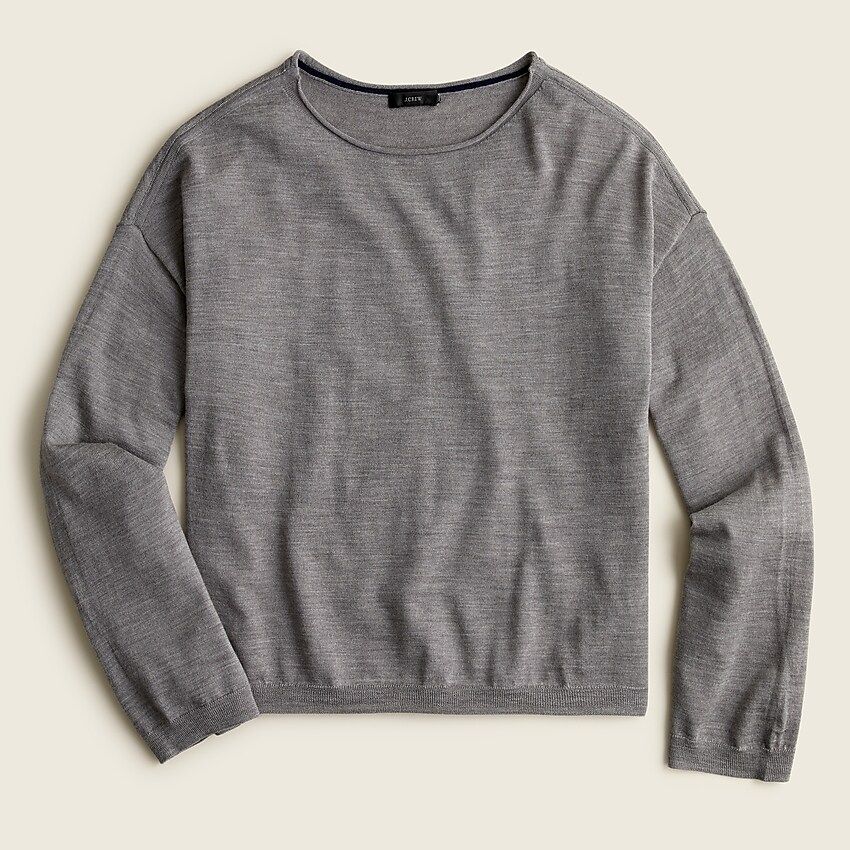 Merino wool rollneck sweatshirt | J.Crew US