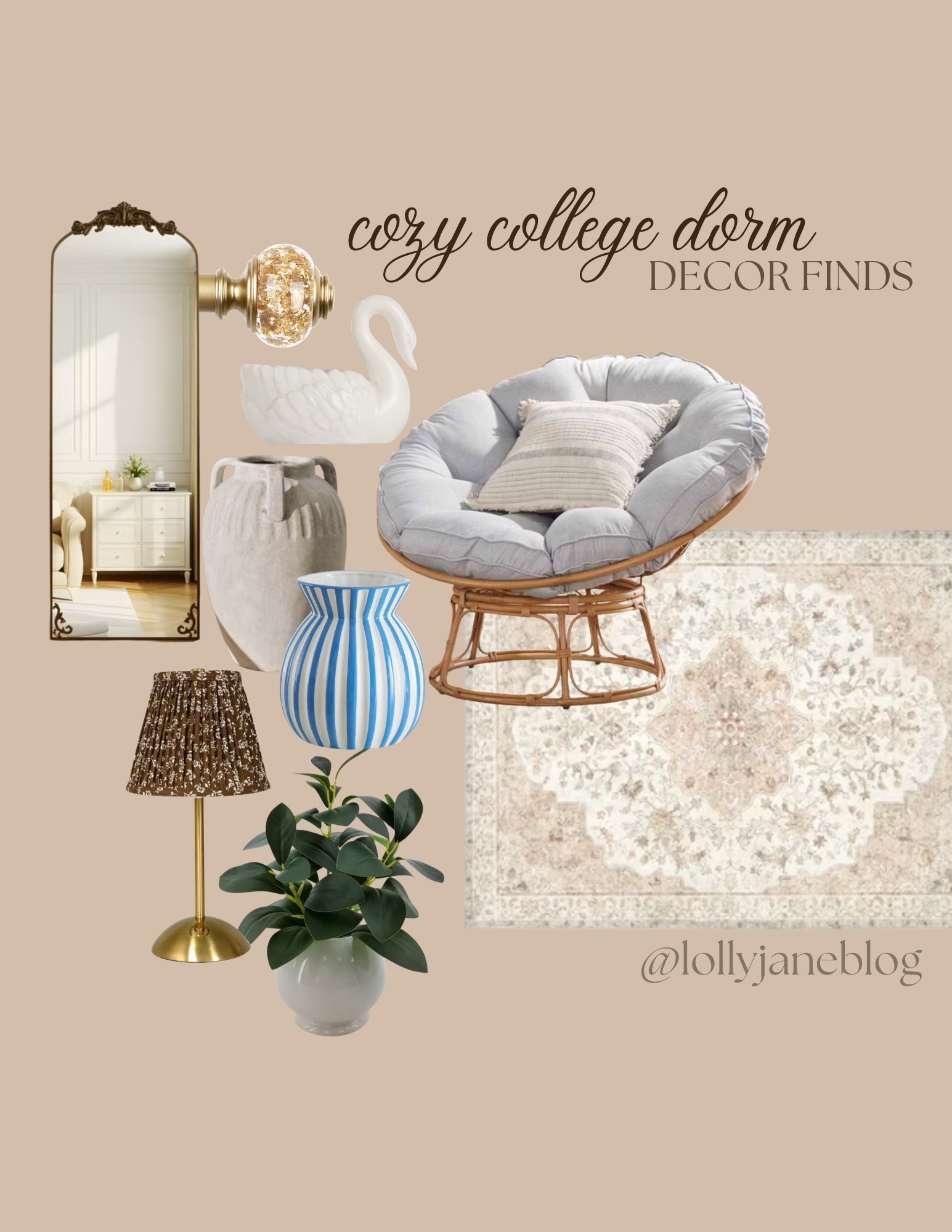 Cozy college dorm decor finds from Walmart!! 🩵🪞🪑

#LTKSeasonal #LTKKids #LTKHome