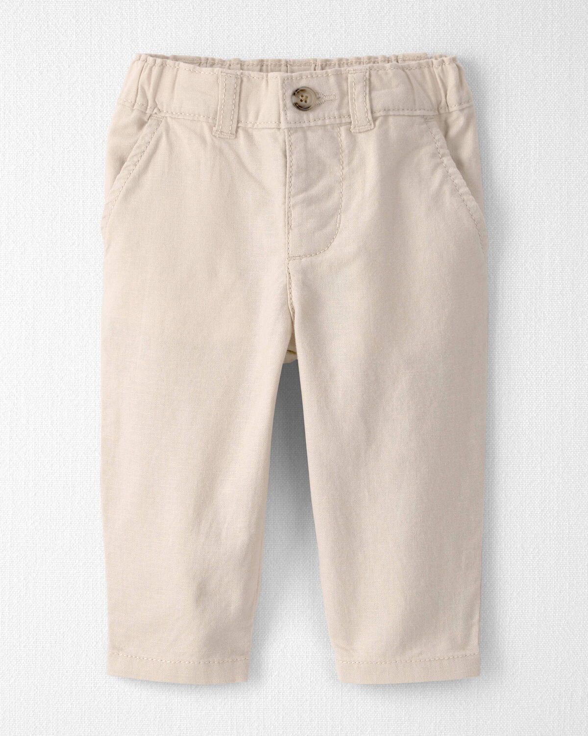 Baby Boy Linen Pants Made with Organic Cotton | Carter's Inc