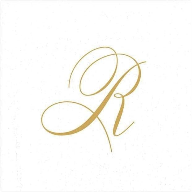 Entertaining with Caspari White Pearl Paper Linen Cocktail Napkins, Monogram Initial R, Pack of 3... | Amazon (US)