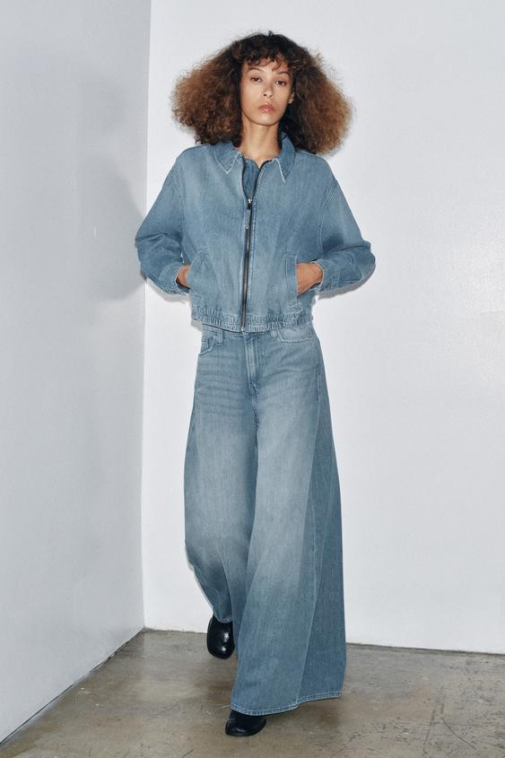 ZW COLLECTION HIGH-RISE BAGGY JEANS | Zara US