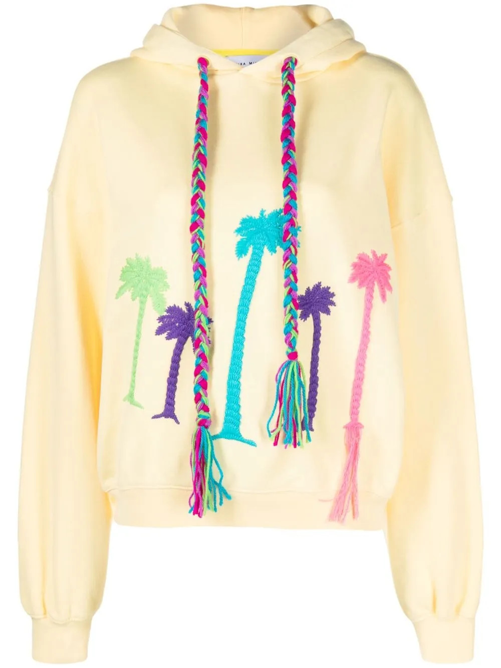 Mira Mikati embroidered-design Drawstring Hoodie - Farfetch | Farfetch Global