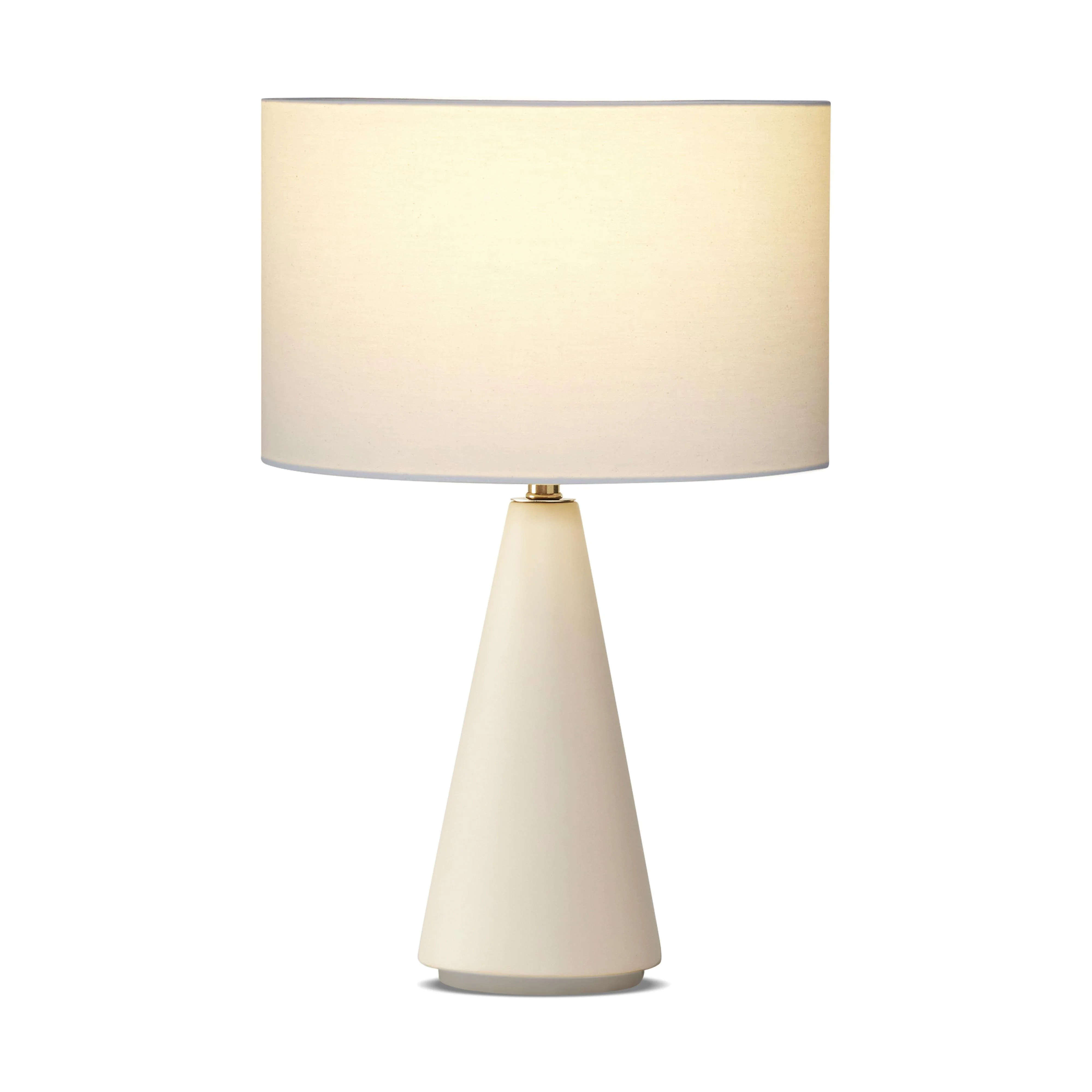 Brightech Nathaniel 20" Cement LED Table Lamp - Sleek Minimalist Design with Cream Cotton Drum Sh... | Walmart (US)