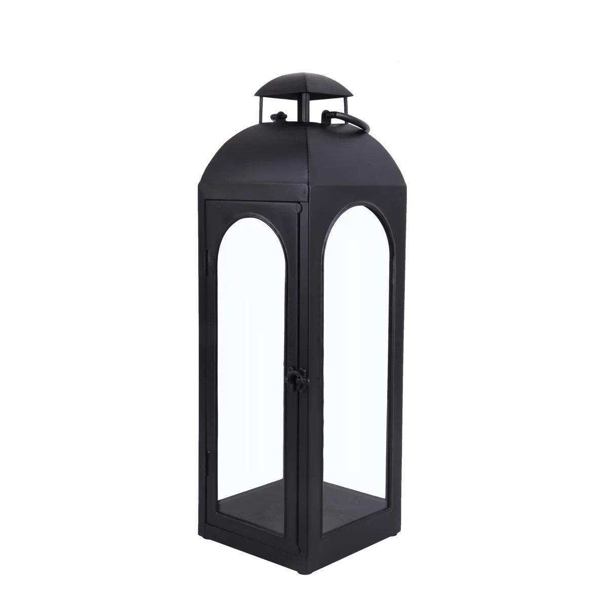 Better Homes & Gardens Metal Candle Holder Lantern, Black, Large - Walmart.com | Walmart (US)