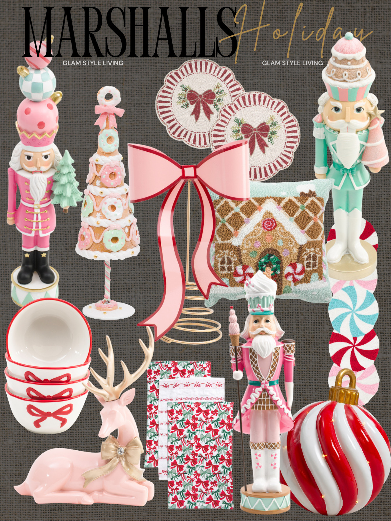 Marshals New Arrivals Holiday Christmas Decor! Marshalls, TJ Maxx, Holiday decor, holiday decorations, Christmas decorations, Christmas decor, Pink Decor 

 #LTKGiftGuide #LTKHoliday #LTKHome