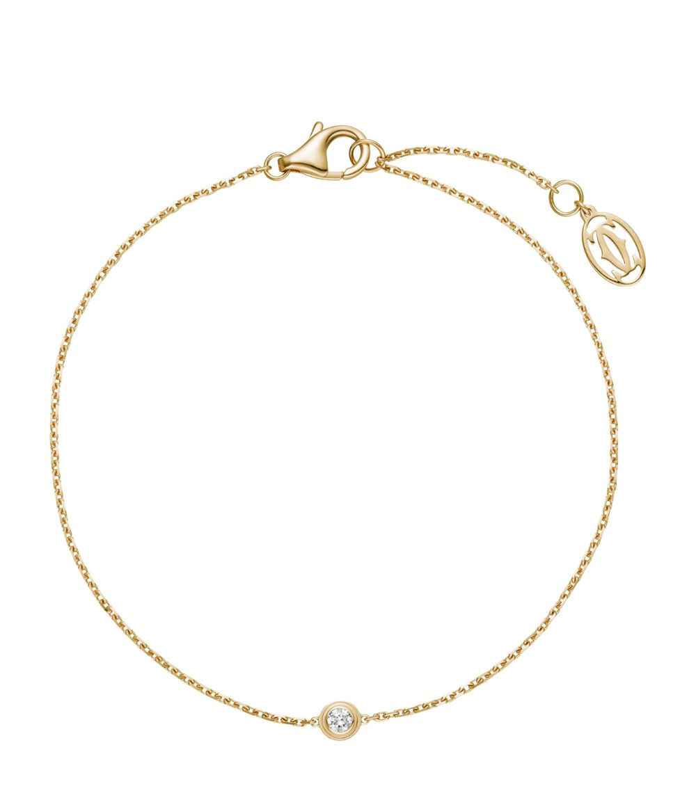 Small Yellow Gold and Diamond Cartier d'Amour Bracelet | Harrods