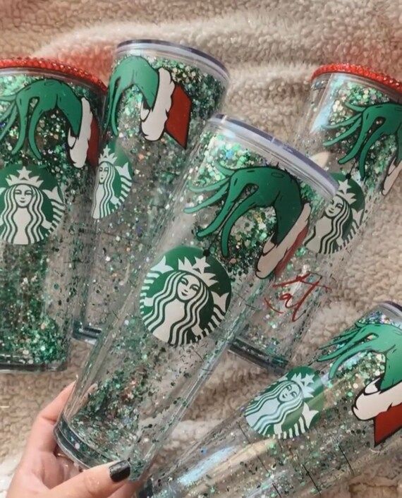 Read the full title
    Christmas Starbucks tumbler// snow globe Starbucks // Christmas gifts | Etsy (US)