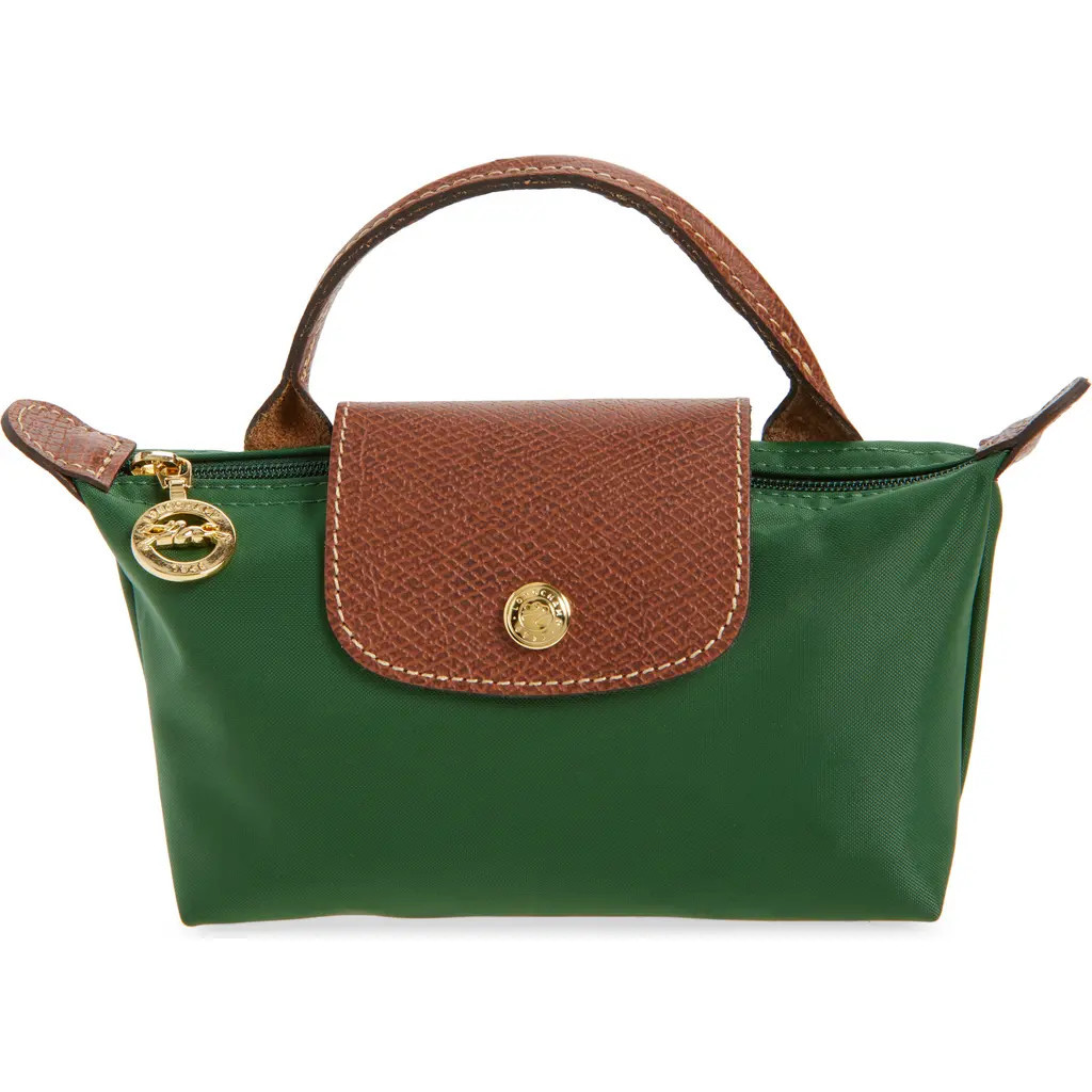 Longchamp Le Pliage Cosmetics Case in British Green at Nordstrom | Nordstrom