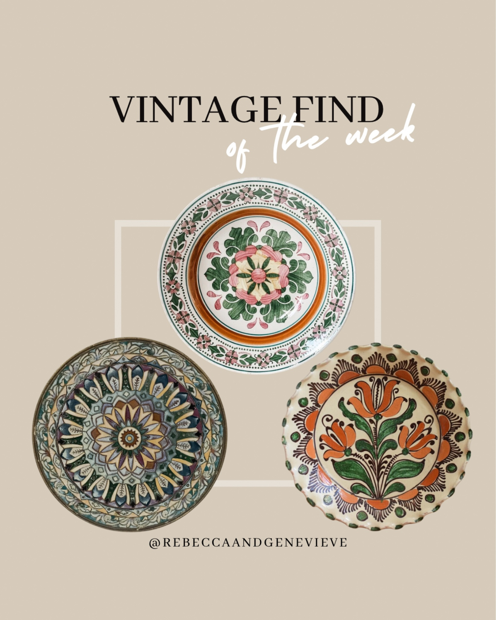 🔎Vintage find of the week🔍
-
vintage wall plate. Decor folk plate. Antique floral pattern plate. clay plate. Decor plate. Vintage dish. Antique shopping. Vintage decor. Antique decor. Retro decor. Home decor. 

#LTKunder50 #LTKhome #LTKFind