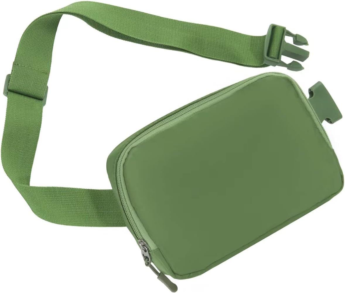 Belt bag Fanny pack crossbody bags for women Everywhere belt bag (Green) | Amazon (US)
