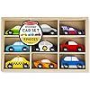 Melissa & Doug Wooden Cars Vehicle Set in Wooden Tray (9 Vehicle Toys, Great Gift for Girls and B... | Amazon (US)