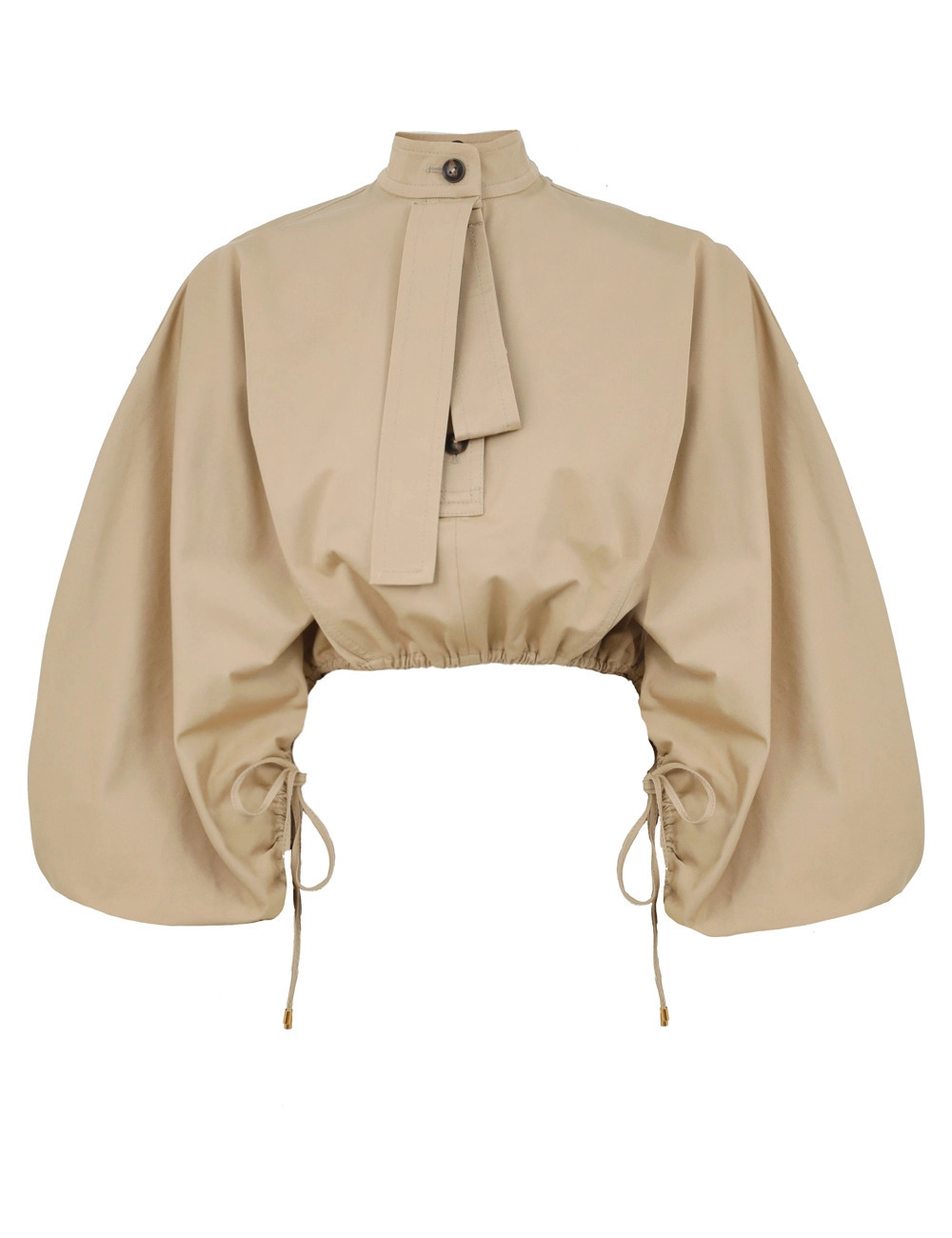 ZIMMERMANN Rebellion Drawn Top Beige Size 0P | ZIMMERMANN (US, CA, EU, MENA)