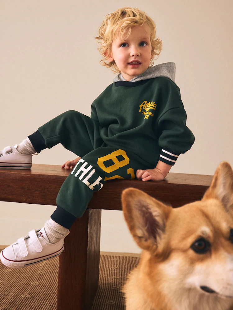 Green Hoodie and Joggers Set (3mths-7yrs) | Next US
