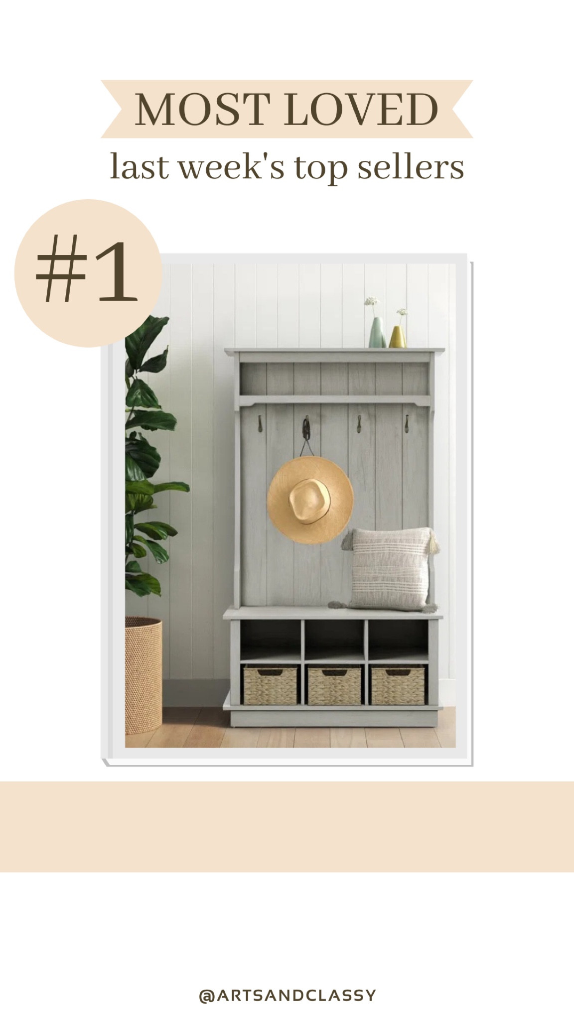 This storage hall tree is this week’s best seller! It’s from Wayfair and on major sale during the anniversary sale. It’s perfect for your entryway or mudroom!

#LTKSaleAlert #LTKHome