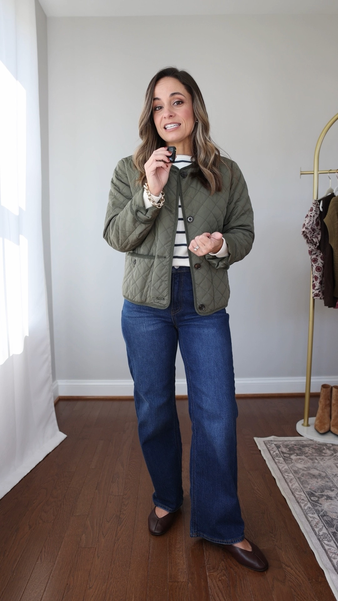 Taking a look back at my most worn wardrobe staples from last year to help you build a good foundation for your wardrobe this year! 

My most worn jeans during the fall and winter last year were the Bella Relaxed Straight Jeans from Quince. They come in inseam options starting at 26” and have a high rise starting at 10” in the smallest sizes. They’re thick, stretch denim and can be worn with flats, low profile sneakers and boots! 

Jeans: 24 short (10” rise, 28” inseam) in stormy blue 
Sweater: xxs
Jacket: petite xxs

#LTKPetite