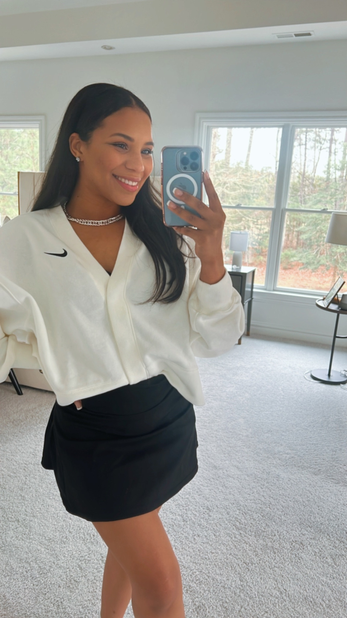 My favorite finds from Nike’s member sale! This balloon sleeve, button up cardigan is so comfortable and chic. Paired up with a favorite tennis skirt before a game today  

#LTKfindsunder50 #LTKsalealert #LTKfitness