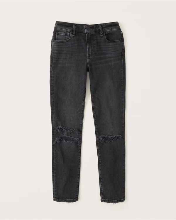 Mid Rise Super Skinny Ankle Jean | Abercrombie & Fitch (US)