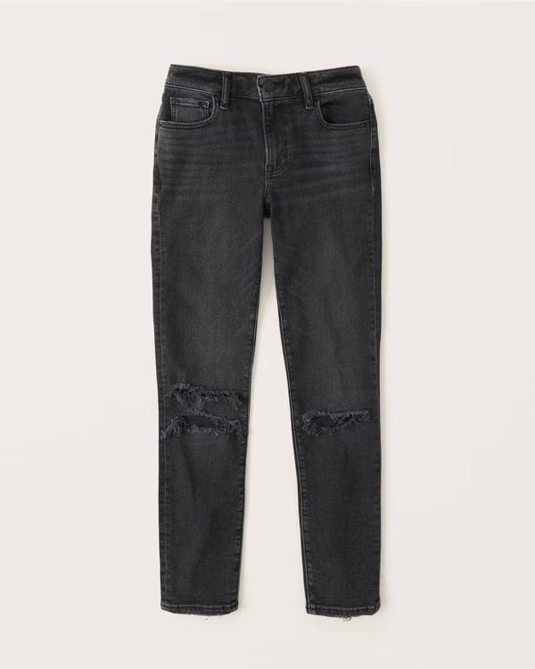 Mid Rise Super Skinny Ankle Jean | Abercrombie & Fitch (US)