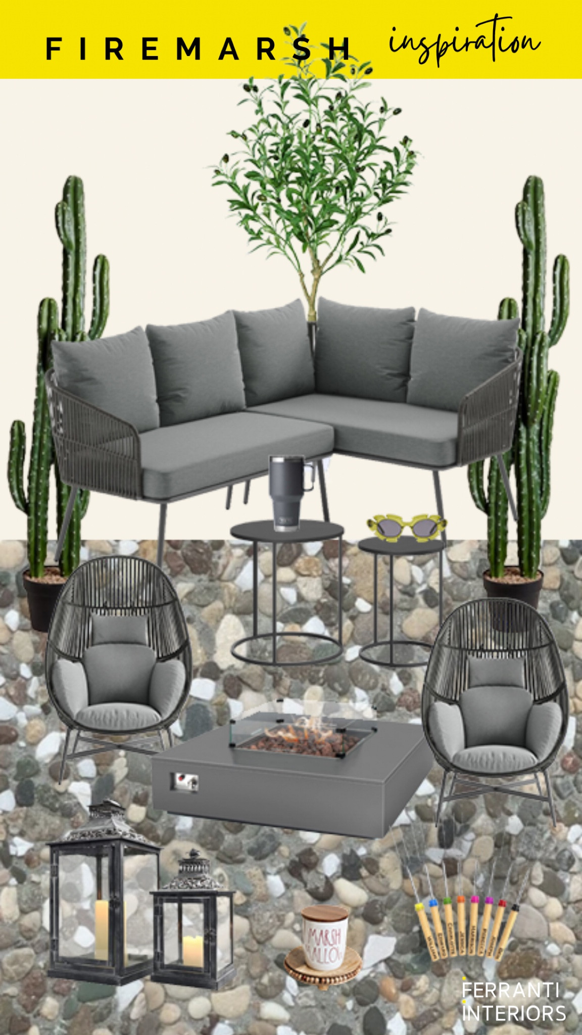 Evenings can be chilly in 🇬🇧 so we can’t beat a fire pit and a few marshmallows 
Check out my links & suggestions
👇
💛Follow @ferrantiinteriors
~
~
~
#virtualinteriordesign #virtualinteriordesigner #edesign #edesigner #firepit #outdoorinterior

Marshmallows 
https://rstyle.me/+6bhLoVCcPKKOG-loiIrcQ

Sticks
https://rstyle.me/+4lcbWbHTReltWPNWPgT3tQ


Fire Pit
https://rstyle.me/+nbJLLW-J7-kHcvPBHVVstA

Chair
https://rstyle.me/+BRa4_0cM4rEaYwlxXtBBZQ

Tables
https://rstyle.me/+s3tysCUT0Xy5mNndHGY8jw


Cactus
https://rstyle.me/+0QVi8XKMxHAB4YJhU4vrDA

lights
https://rstyle.me/+wfz95zWhxpiJyEBX6IoMYg

 
Olive tree
https://rstyle.me/+2KdaDqupXk3MTRiPjqEOsg

Lamp
https://rstyle.me/+_0P8CT1k9pbyfDREMmWGpw

log holder
https://rstyle.me/+AWZdlucwePuF3Cz4vsEpdA

Tiles
https://rstyle.me/+5U_xM9LGaaktsBheIV0gwQ

Seat
https://rstyle.me/+1FAeZbans2F2sIrDeyLtcQ

Rambler
https://rstyle.me/+OVJMo6sgMAgNFd-ZGophMQ

Loewe
sunglasses in green cactus
https://rstyle.me/+1NUA3bpdurHgrmIvSgLy-g



#LTKU #LTKGiftGuide #LTKSeasonal