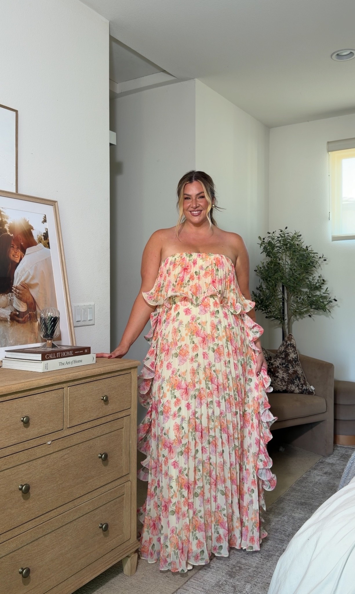 The cutest spring wedding guest dress from lulus 🌷 I’m wearing an xl! 

#LTKWedding #LTKMidsize #LTKSeasonal